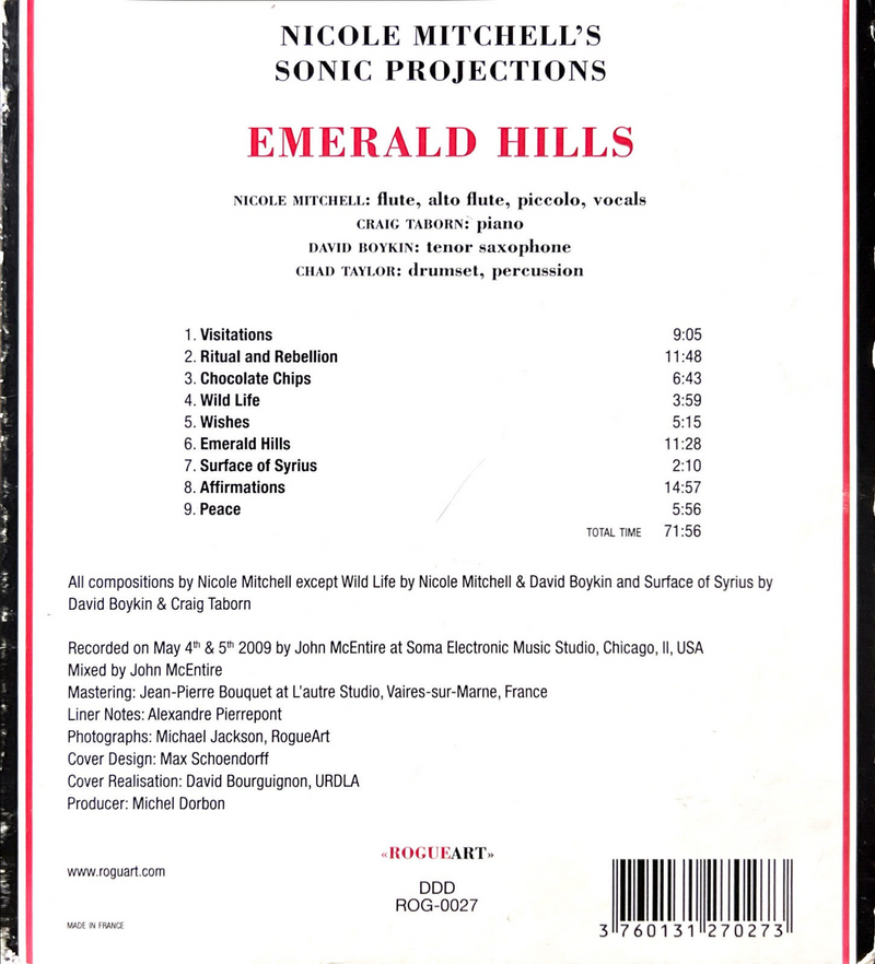 Nicole Mitchell's Sonic Projections CD Emerald Hills