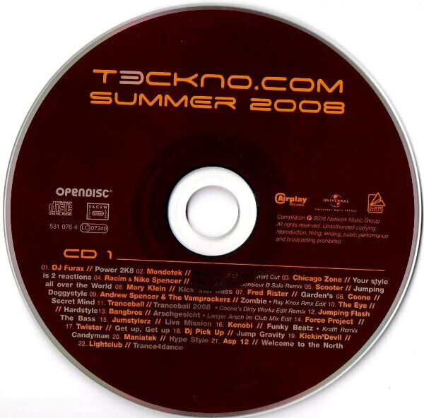 Various 2xCD Teckno.Com Summer 2008