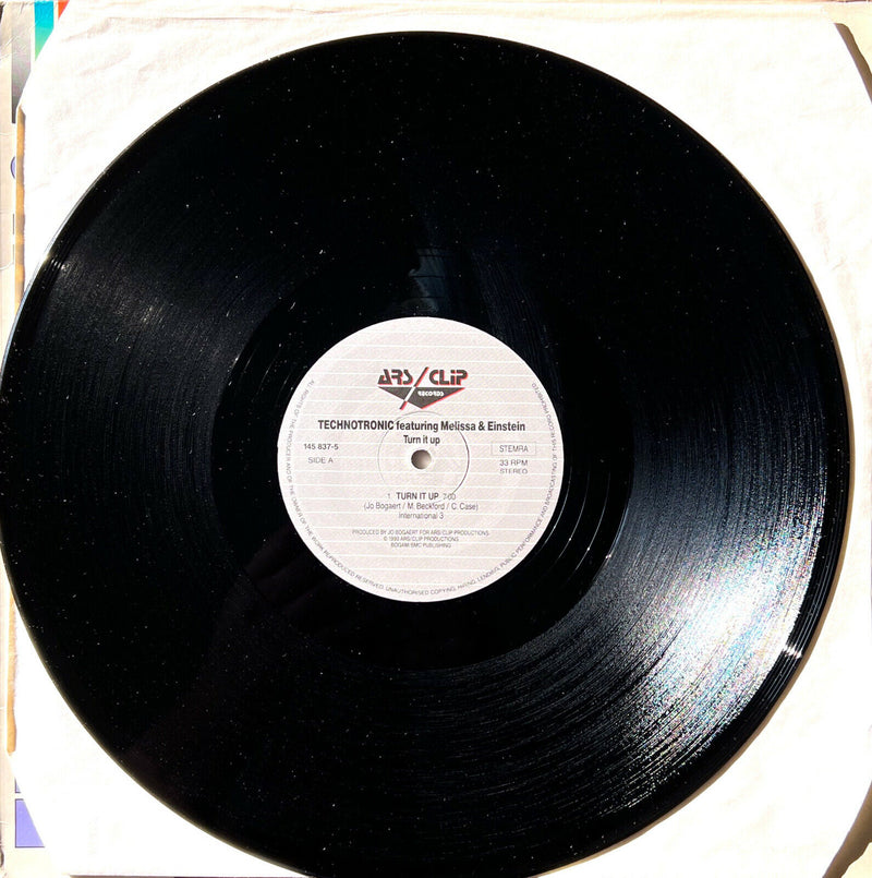 Technotronic Featuring Melissa & Einstein 12" Turn It Up