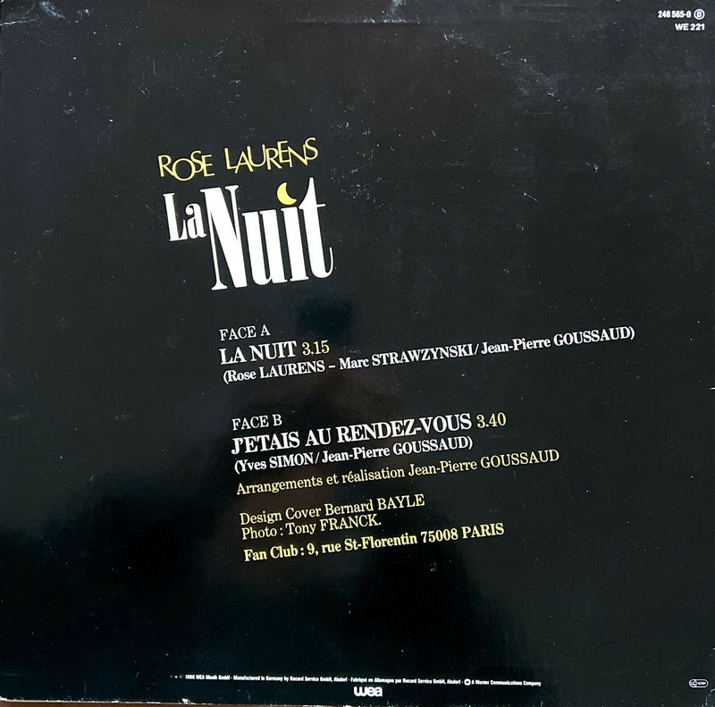 Rose Laurens 12" La Nuit - Germany