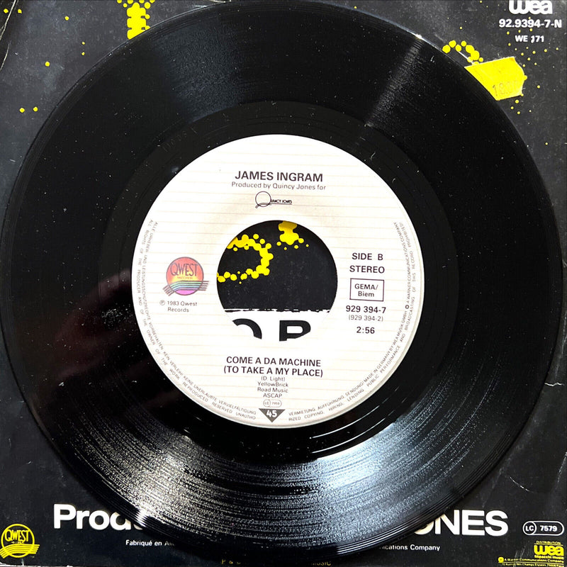 James Ingram 7" Yah Mo B There - France