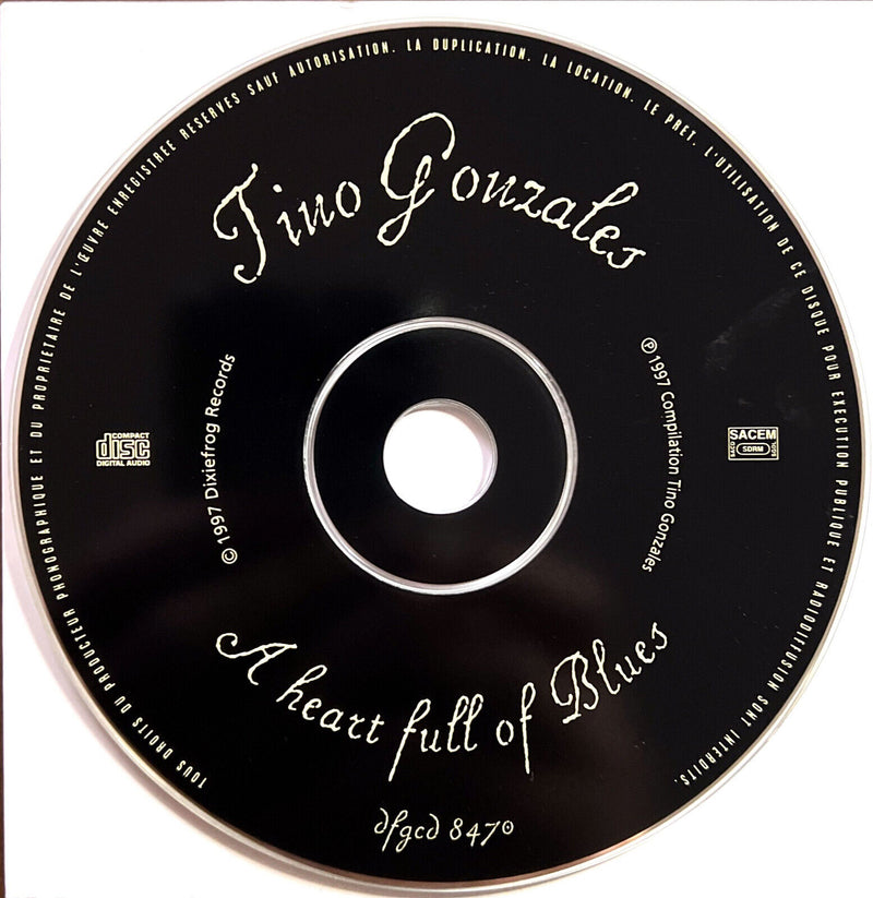 Tino Gonzales CD A Heart Full Of Blues