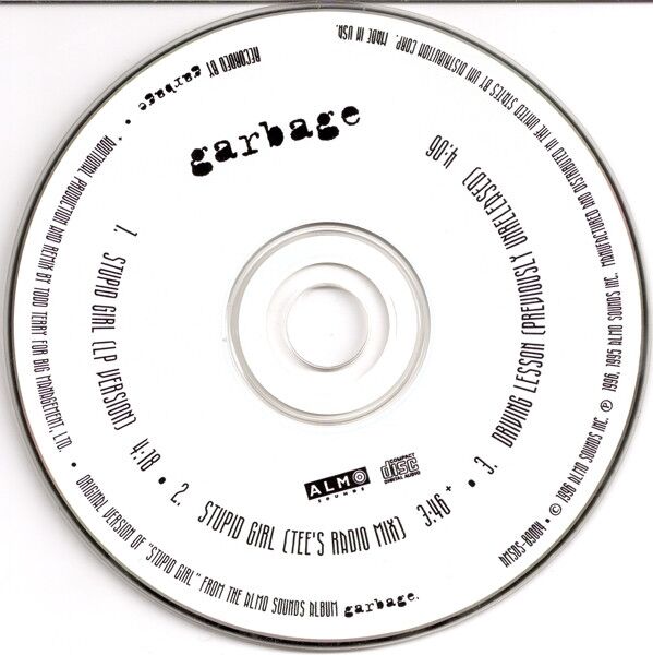 Garbage ‎Maxi CD Stupid Girl - USA (M/M)