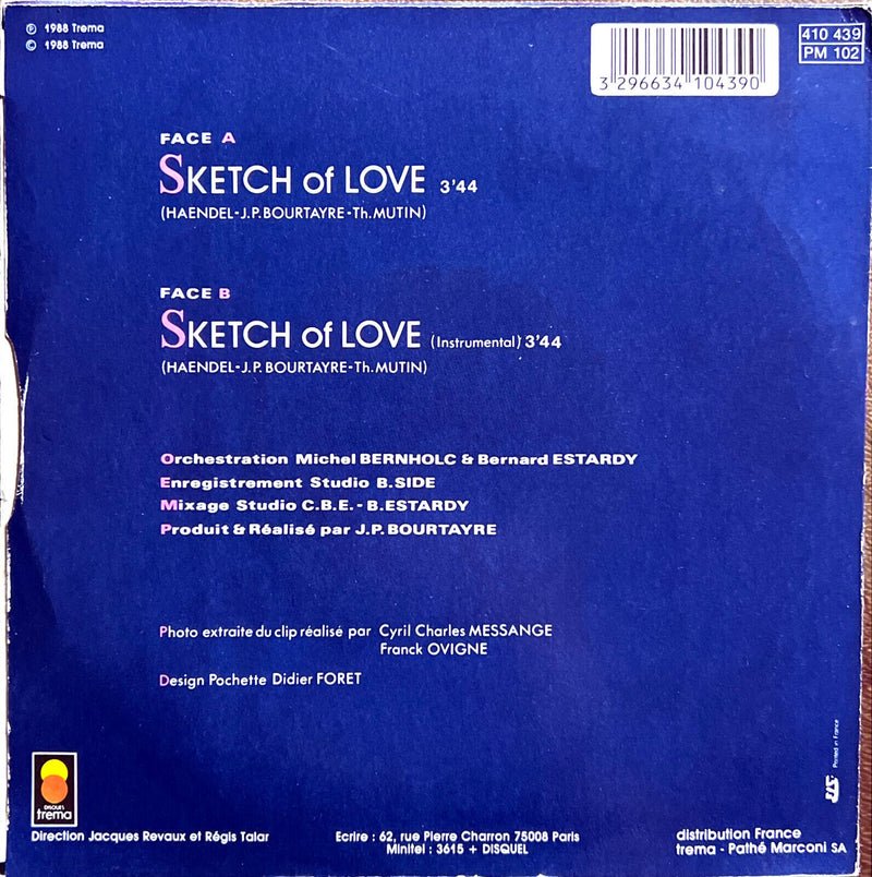 Thierry Mutin 7" Sketch Of Love - Adaptation De La Sarabande De Haendel