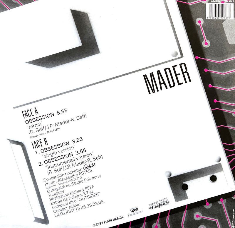 Jean-Pierre Mader 12" Obsession - France