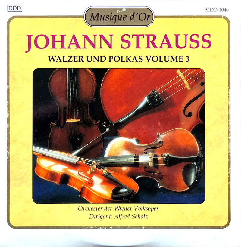Johann Strauss, Orchester der Wiener Volksoper, Alfred Scholz CD Walzer Und Polk