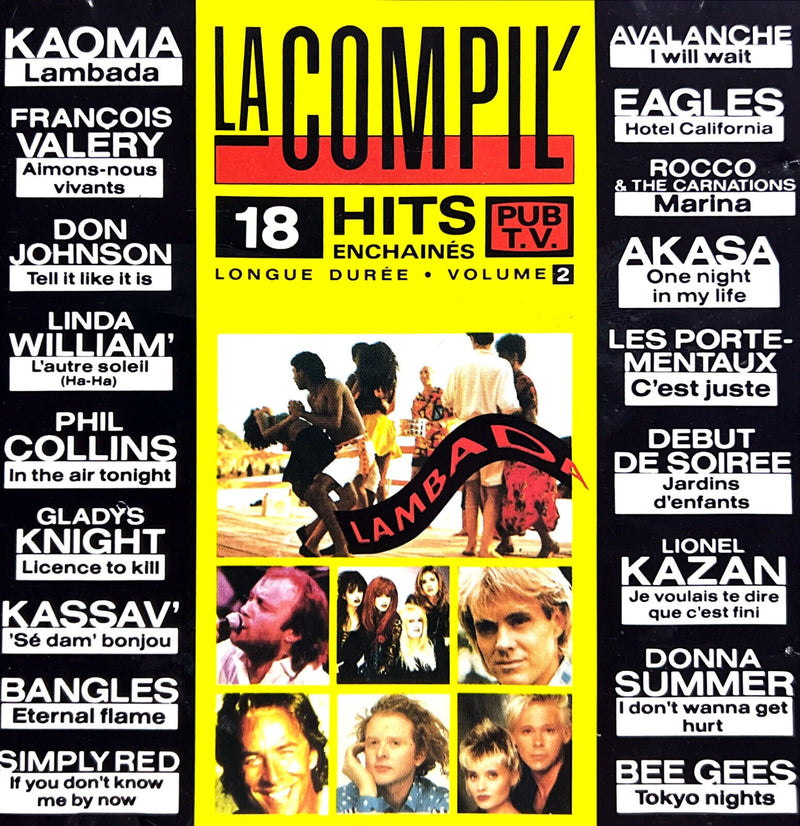 CD LA COMPIL Vol.2 - 18 Hits des Années 80/90 T.V. Pub