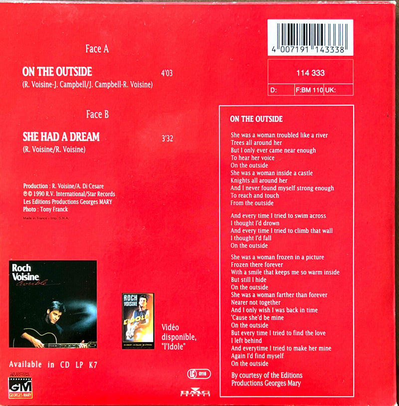 Roch Voisine 7" On The Outside