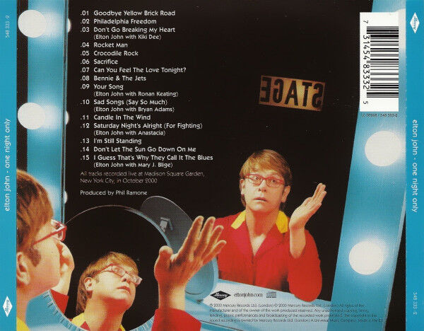Elton John ‎CD One Night Only - UK (EX+/M)
