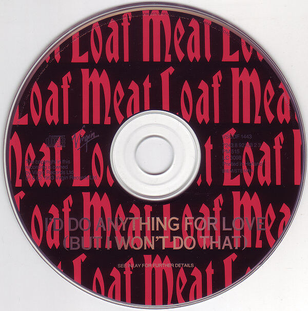 Meat Loaf ‎Maxi CD I'd Do Anything For Love (But I Won't Do That) - Europe (M/EX