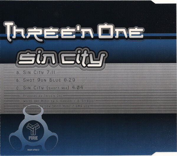 Three'n One CD Single Sin City - Germany (EX+/EX+)