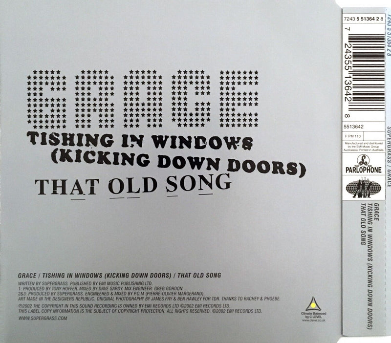 Supergrass ‎Maxi CD Grace - Australia (M/M)