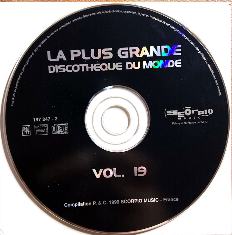 Compilation CD La Plus Grande Discothèque Du Monde Vol.19