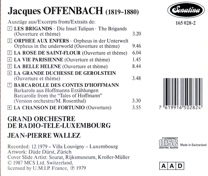 Jacques Offenbach, Jean-Pierre Wallez, Grand Orchestre De Radio-Tele-Luxembourg