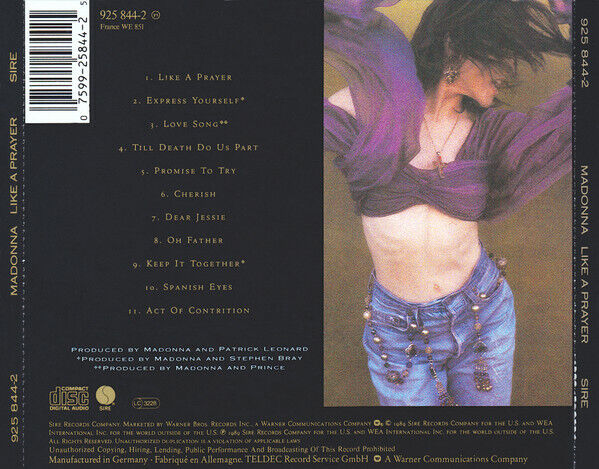Madonna CD Like A Prayer - Europe 