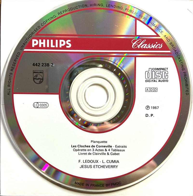 Robert Planquette CD Les Cloches De Corneville (Extraits)