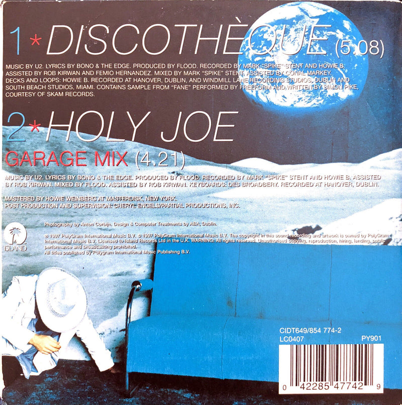 U2 ‎CD Single Discothèque - Europe (EX/EX)