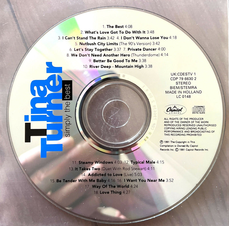 Tina Turner CD Simply The Best