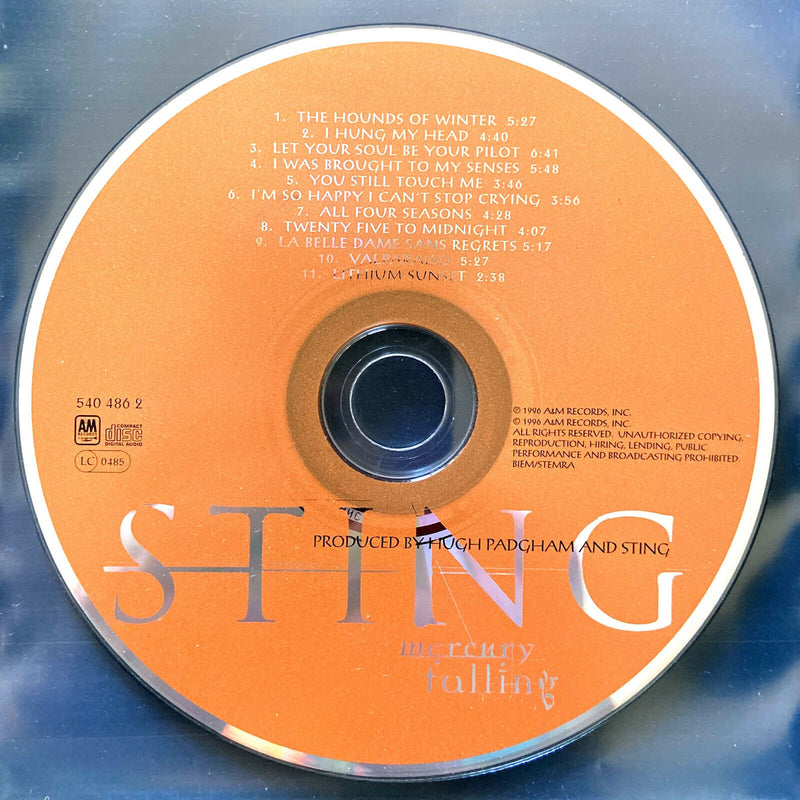 Sting ‎CD Mercury Falling - Europe (VG/VG+)