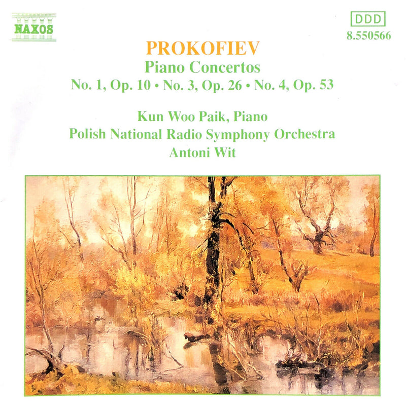 Prokofiev ‎CD Piano Concertos No. 1, Op. 10 · No. 3, Op. 26 · No. 4, Op. 53