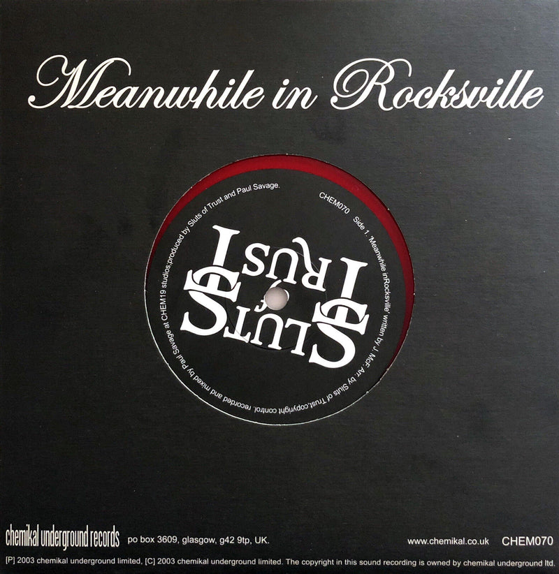 Sluts Of Trust ‎7" Piece O' You - Limited Edition, Numbered, Red Vinyl