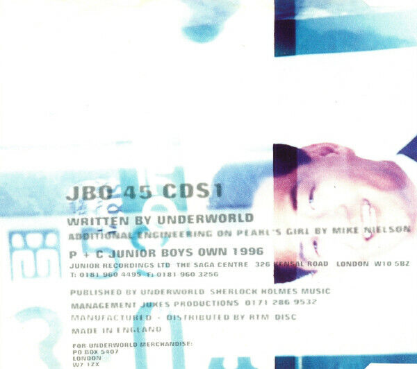 Underworld ‎Maxi CD Pearl's Girl (Short) - UK (EX/M)