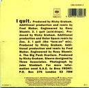 Bros ‎Maxi CD I Quit (mini CD 3") - Europe (VG/VG+)