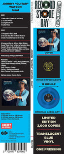 Johnny Guitar Watson LP Giant Blue, Translucent Vinyl
