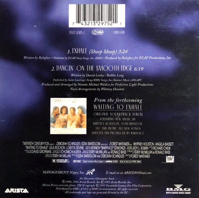 Whitney Houston ‎CD Single Exhale (Shoop Shoop) - Europe (VG+/VG+)