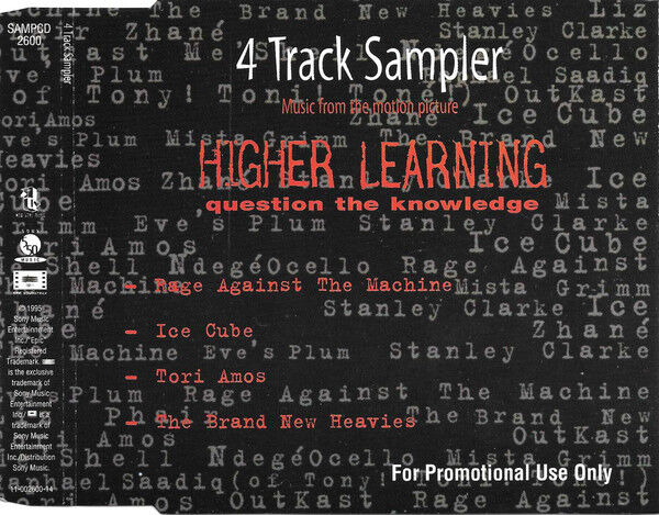 Compilation ‎Maxi CD 4 Track Sampler : Higher Learning (Question The Knowledge) 