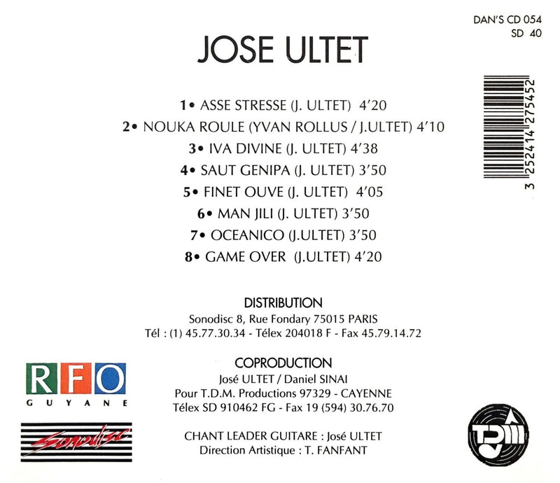Jose Ultet CD Finèt Ouvé - France (EX/EX)