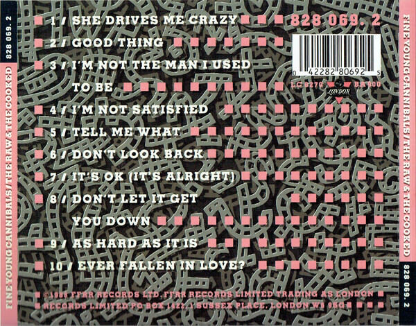 Fine Young Cannibals ‎CD The Raw & The Cooked - Germany (EX/EX)