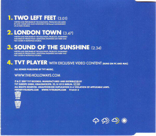 The Holloways ‎Maxi CD Two Left Feet - UK (M/M)