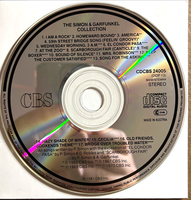 Simon And Garfunkel CD The Simon And Garfunkel Collection