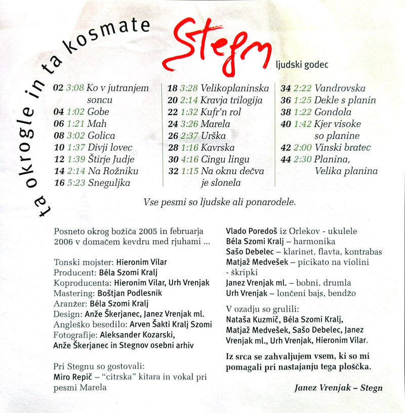 Stegn CD Ta Okrogle In Ta Kosmate