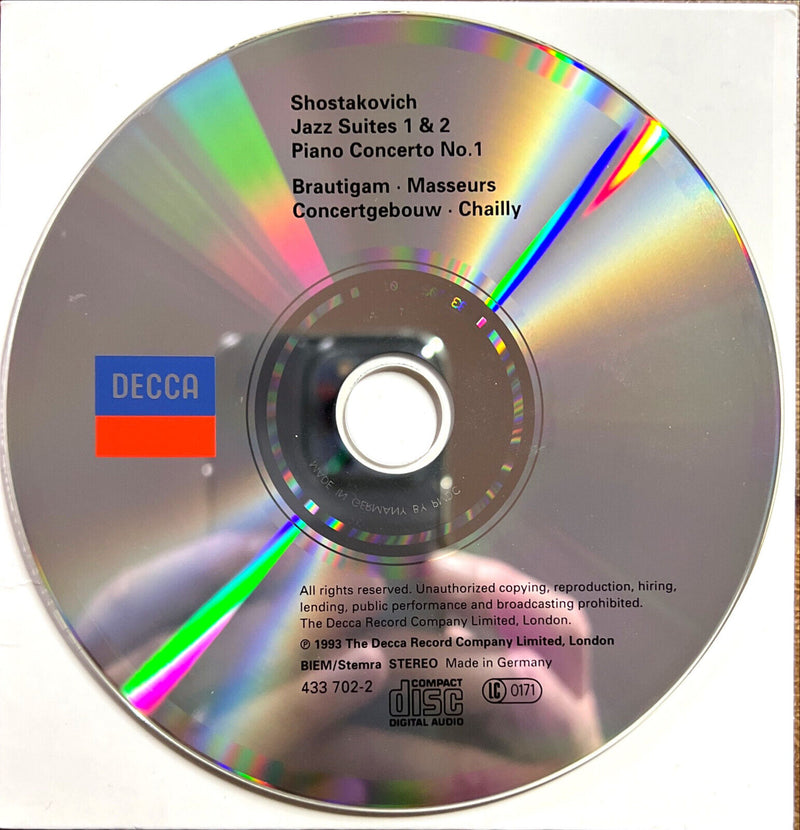Shostakovich / Royal Concertgebouw Orchestra, Riccardo Chailly CD The Jazz Album