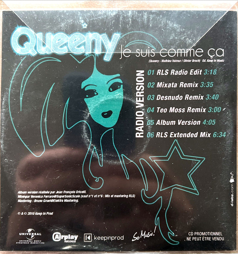 Queeny - Je suis comme ça" CD Remix Exclusif