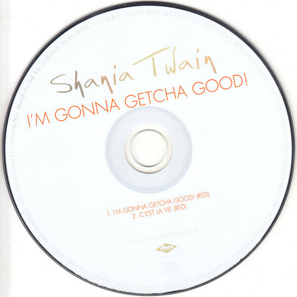 Shania Twain ‎CD Single I'm Gonna Getcha Good! - France (EX+/EX+)