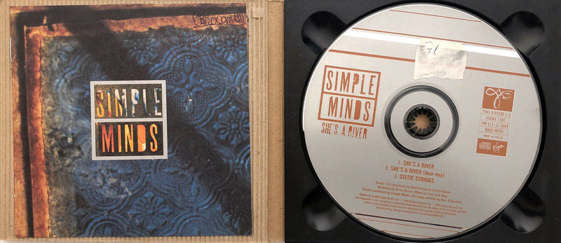 Simple Minds ‎Maxi CD She's A River - Corrugated Cardboard Digipak - UK (VG+/VG+