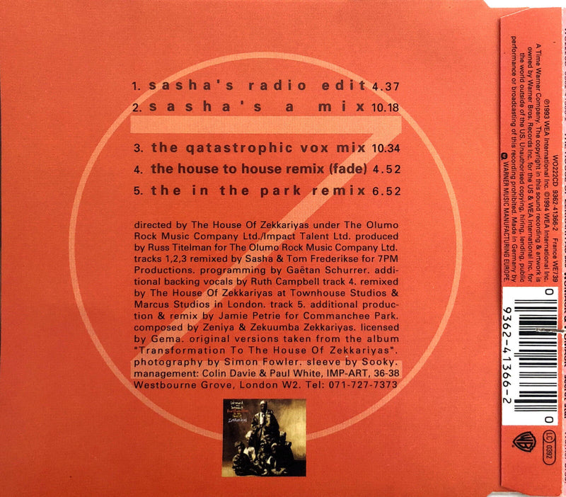 The House Of Zekkariyas aka Womack & Womack ‎Maxi CD Secret Star - Europe