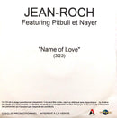 Jean-Roch, Pitbull ‎CD Single Name Of Love - Promo - France (M/M)