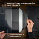 BIG FUDGE Pochettes Extérieures Vinyles - 30cm x 50pcs - Pochette Transparente en Plastique pour Disque Vinyle 33 Tours - Durables et Infroissables - Épaisseur 3 mil, 30x30 cm