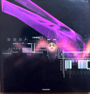 a picture of a purple and black background