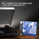 BIG FUDGE Pochettes Extérieures Vinyles - 18cm x 100pcs - Pochette Transparente en Plastique pour Disque Vinyle 45 Tours - Durables et Infroissables - Épaisseur 3 mil, 18x18 cm