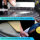 Brosse Antistatique en Fibre Carbone pour Entretien/Nettoyage Disque Vinyle 33/45/78 Tours