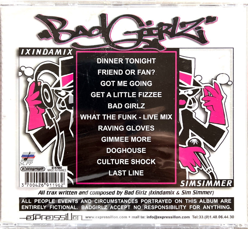 the back of a cd cover for bad girls