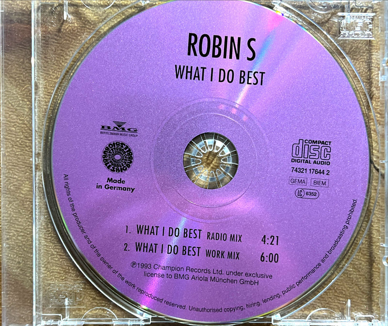 Robin S - Maxi CD - What I Do Best (VG+/NM)