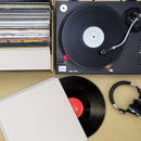 Lot de 25 Pochettes Blanches pour Vinyle 33 Tours de 12 Pouces, Vierges - L31 X l31 cm - Sans Trou Central, Sans Acide