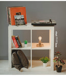 Rangement/ Étagère vinyle pour 75 vinyles | Métal noir mat