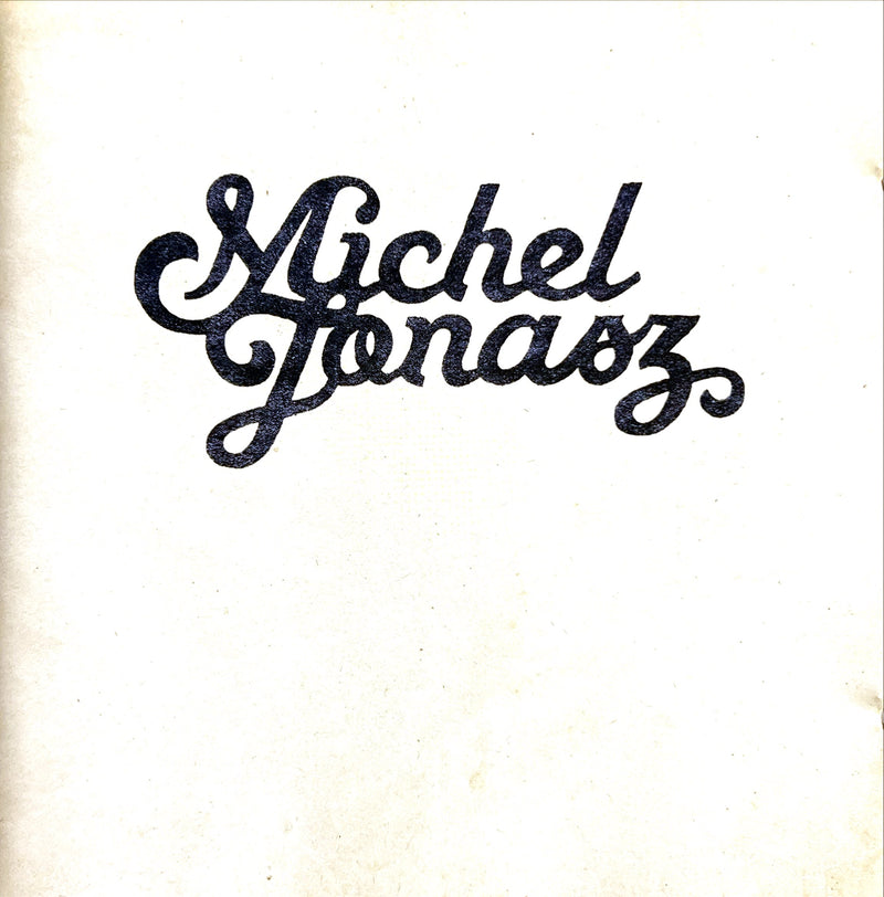 a piece of paper with the words michel jonas written on it